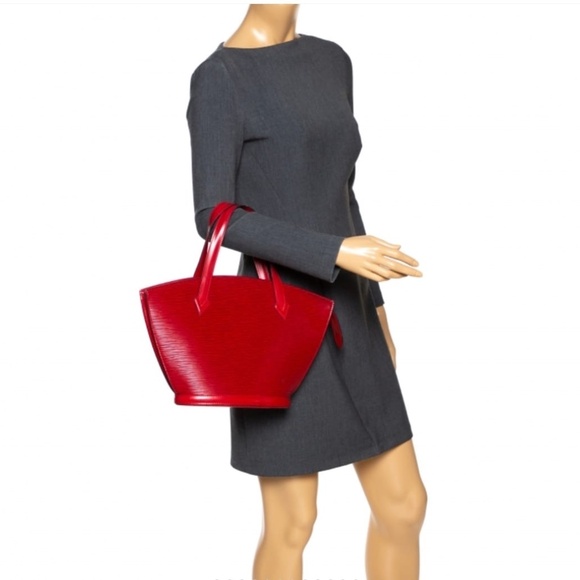 Authentic Louis Vuitton Epi Saint Jacques PM Red - Picture 3 of 11